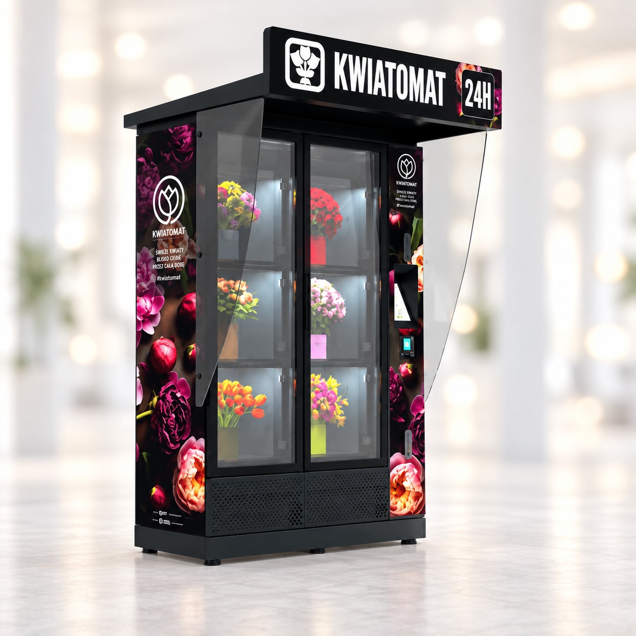 Flower vending machines